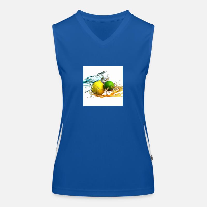 Zitrusfrüchte Splash Funktionelles Kontrast-Tank Top für Frauen