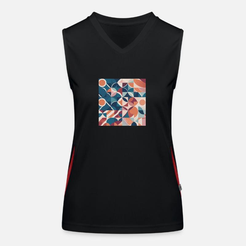 Traditionelle Muster Funktionelles Kontrast-Tank Top für Frauen