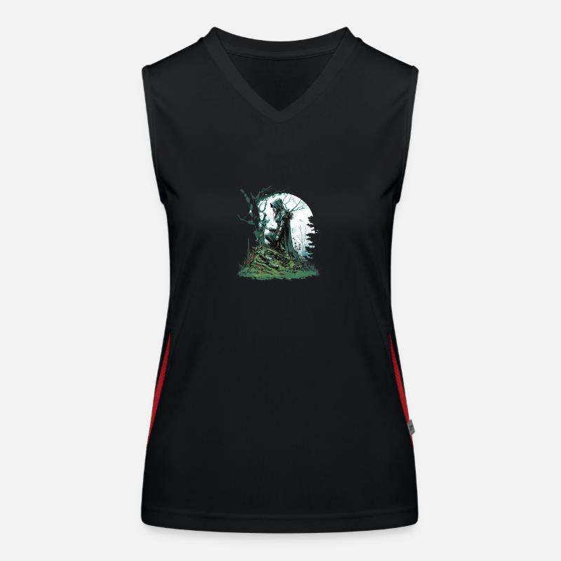 Elbischer Druide Funktionelles Kontrast-Tank Top für Frauen