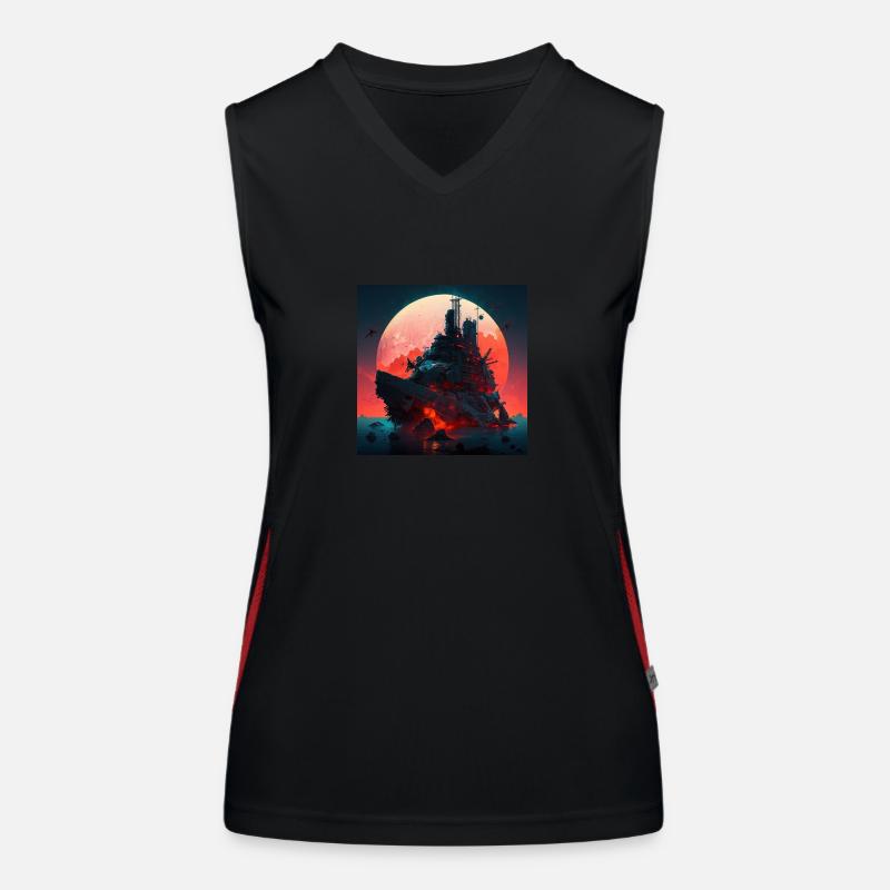 Battleship Women's Functional Contrast Tank Top