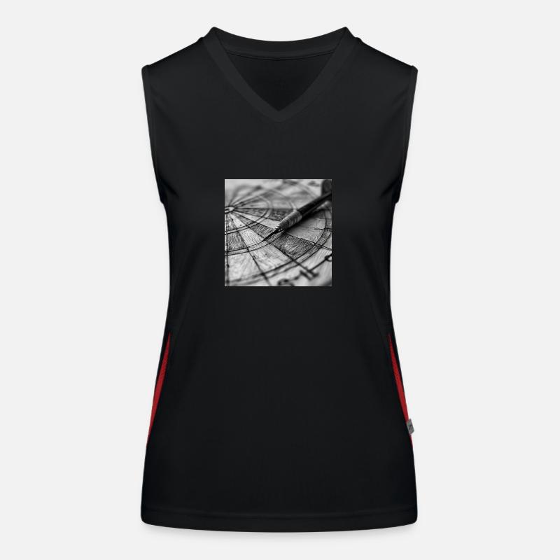 Dartboard Women's Functional Contrast Tank Top
