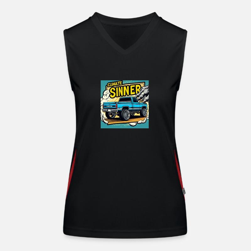 Pécheur climatique Débardeur respirant contrasté Femme