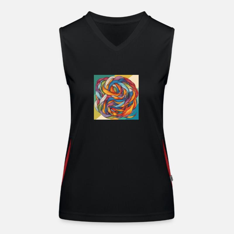 Wer endet Wo? Funktionelles Kontrast-Tank Top für Frauen