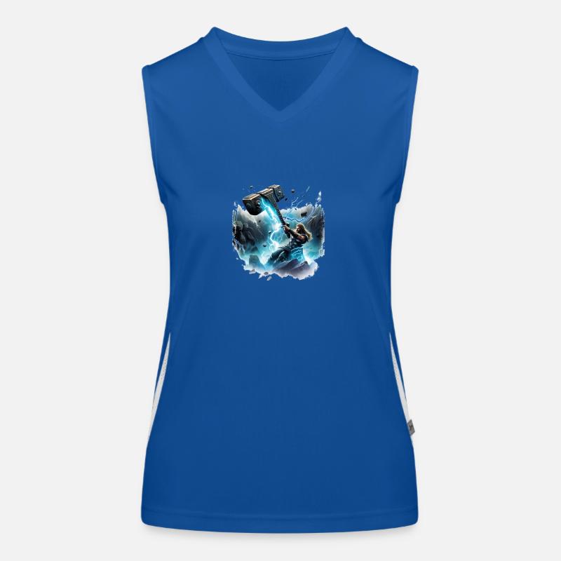 Thor's Hammer nordischer Wikinger Gott Odin Funktionelles Kontrast-Tank Top für Frauen