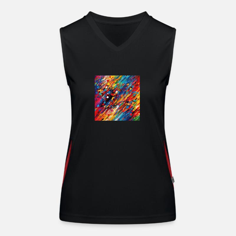 Strokes In Motion Women's Functional Contrast Tank Top