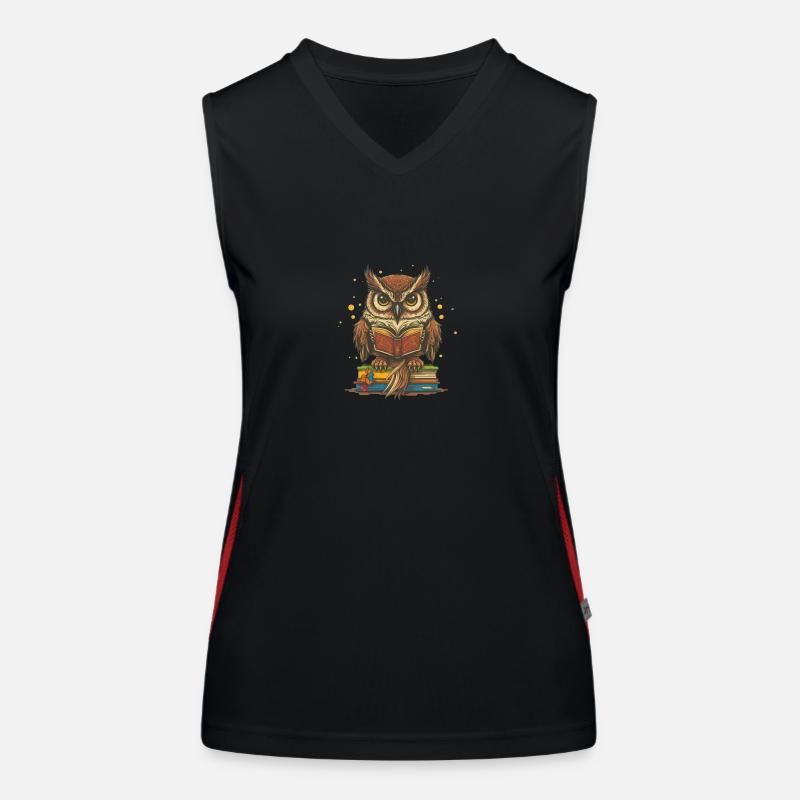 Study Owl Women's Functional Contrast Tank Top