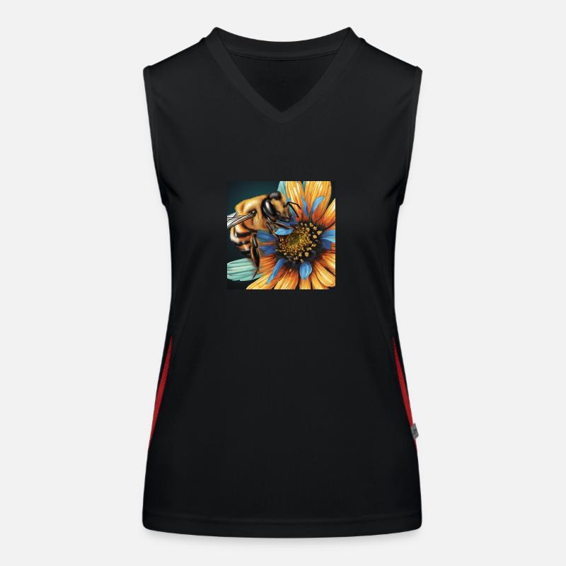 Nectar Greed - Women's Functional Contrast Tank Top - black/red
