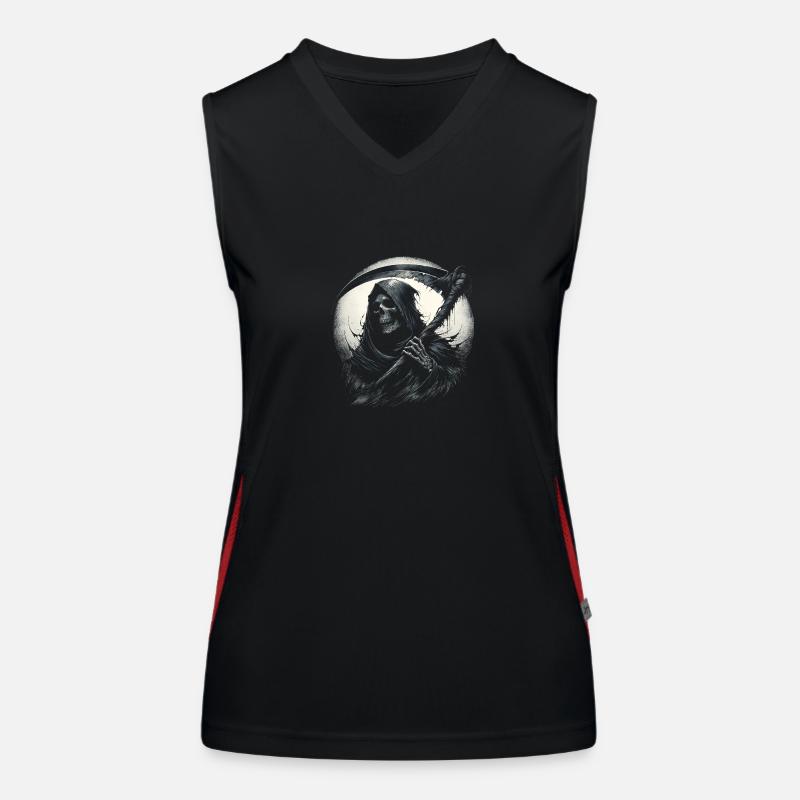 Bote des Todes Funktionelles Kontrast-Tank Top für Frauen
