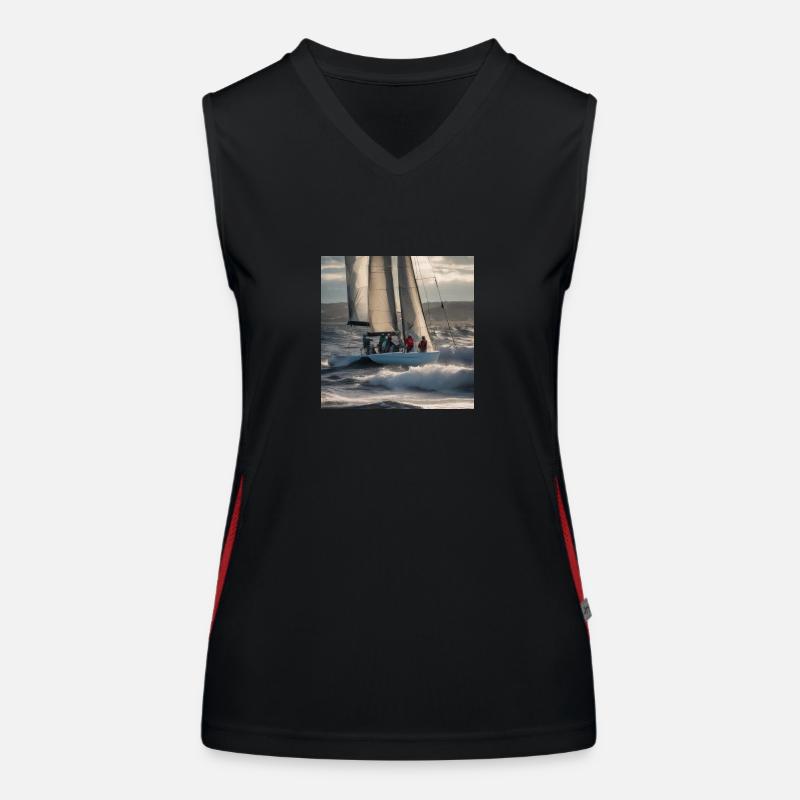 Bravery on the High Seas: Seafarers' Day Women's Functional Contrast Tank Top