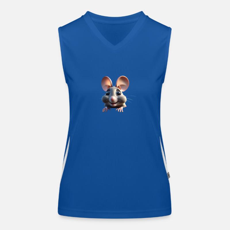 Mouse 1 Funktionelles Kontrast-Tank Top für Frauen