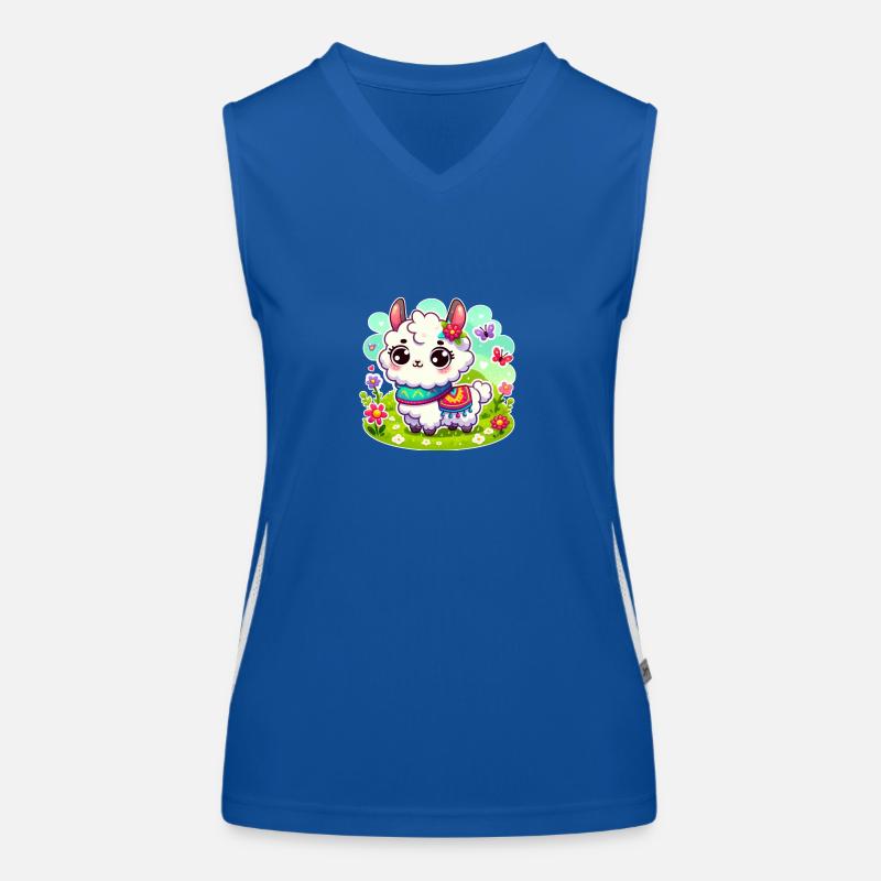 Lama doux Débardeur respirant contrasté Femme