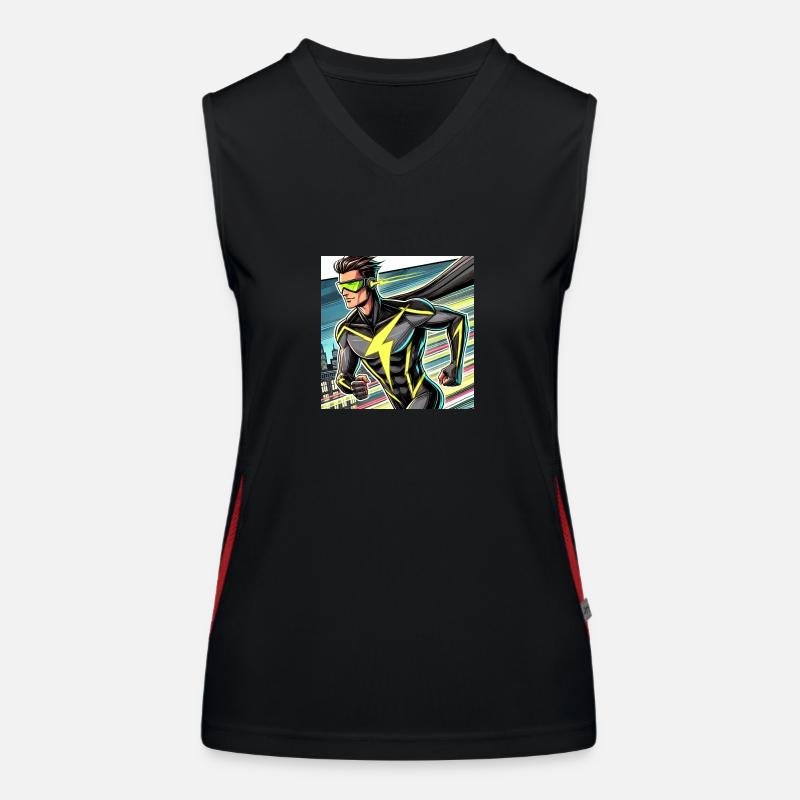 Superhero Women's Functional Contrast Tank Top