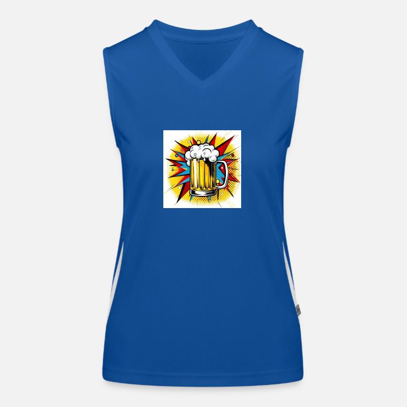 Designer Power Bier Funktionelles Kontrast-Tank Top für Frauen