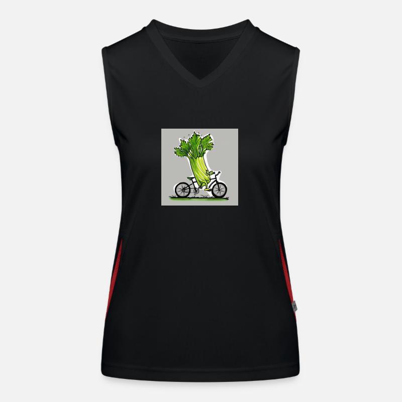 Lauch-Radfahrer Funktionelles Kontrast-Tank Top für Frauen