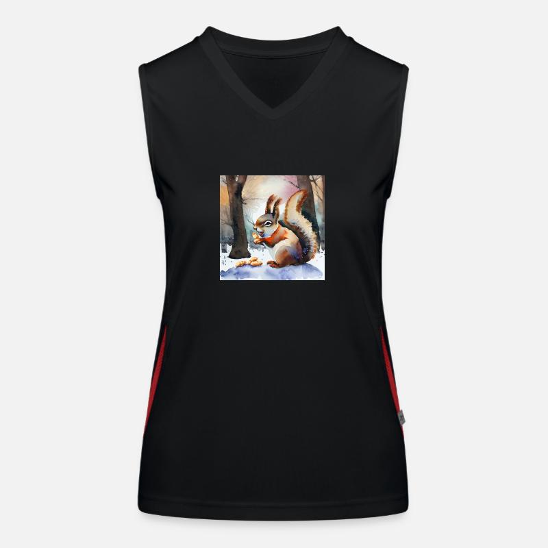 Schätze des Winters Funktionelles Kontrast-Tank Top für Frauen
