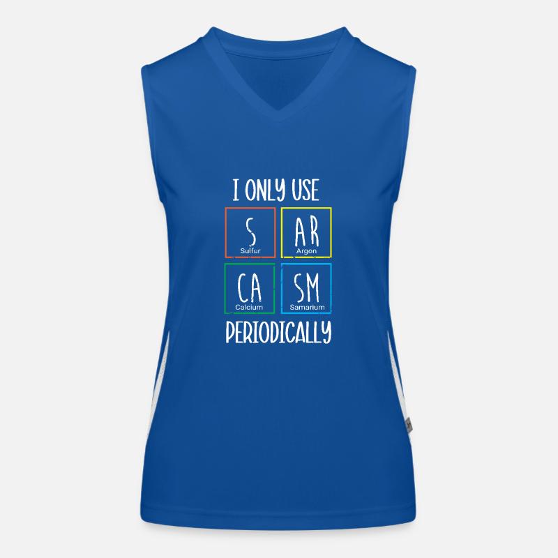 Periodic table Women's Functional Contrast Tank Top