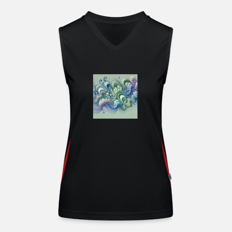 Harmonie fluide Débardeur respirant contrasté Femme