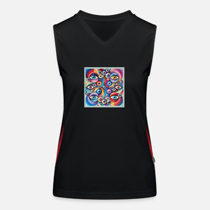 DANTE ALEGRIA Funktionelles Kontrast-Tank Top für Frauen