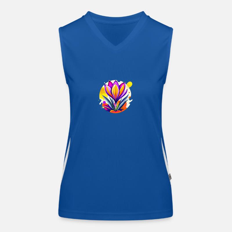 Crocus Funktionelles Kontrast-Tank Top für Frauen