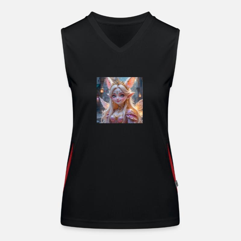 Elfanica Funktionelles Kontrast-Tank Top für Frauen