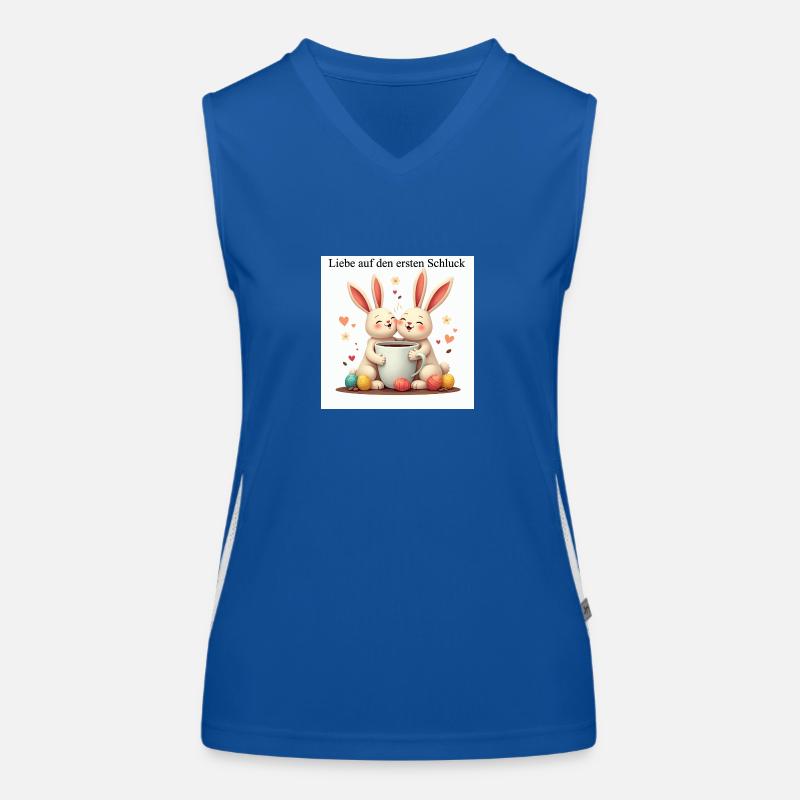 Liebe auf den ersten Blick Funktionelles Kontrast-Tank Top für Frauen