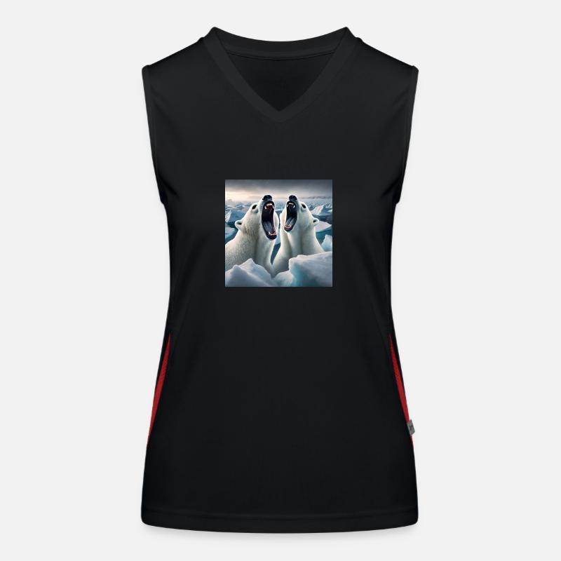 Wild bär Funktionelles Kontrast-Tank Top für Frauen