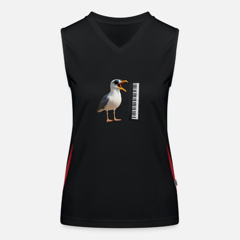BBB Seagull Musician - Keyboard Edition Women's Functional Contrast Tank Top