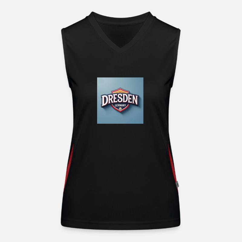 Dresden, Germany Funktionelles Kontrast-Tank Top für Frauen