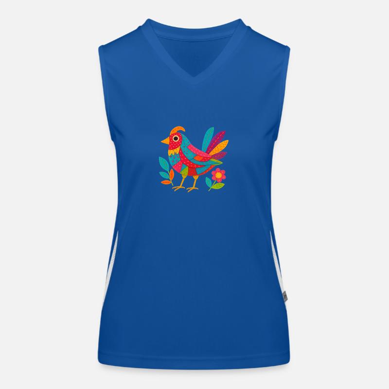 Patchwing – The Fabric Feather Bird Women's Functional Contrast Tank Top