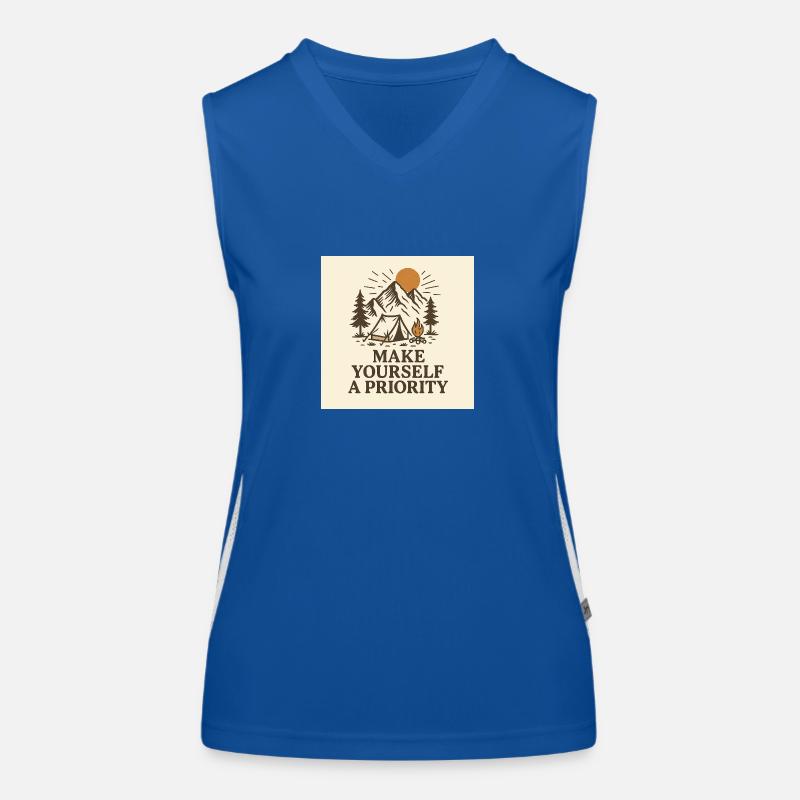 MAKE YOURSELF A PRIORITY Women's Functional Contrast Tank Top