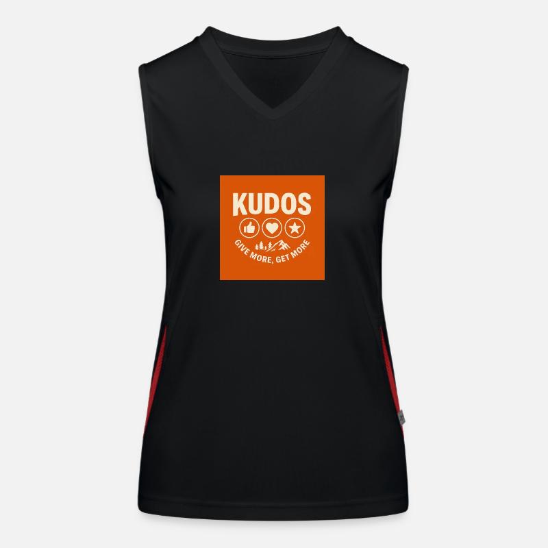 Get kudos Débardeur respirant contrasté Femme