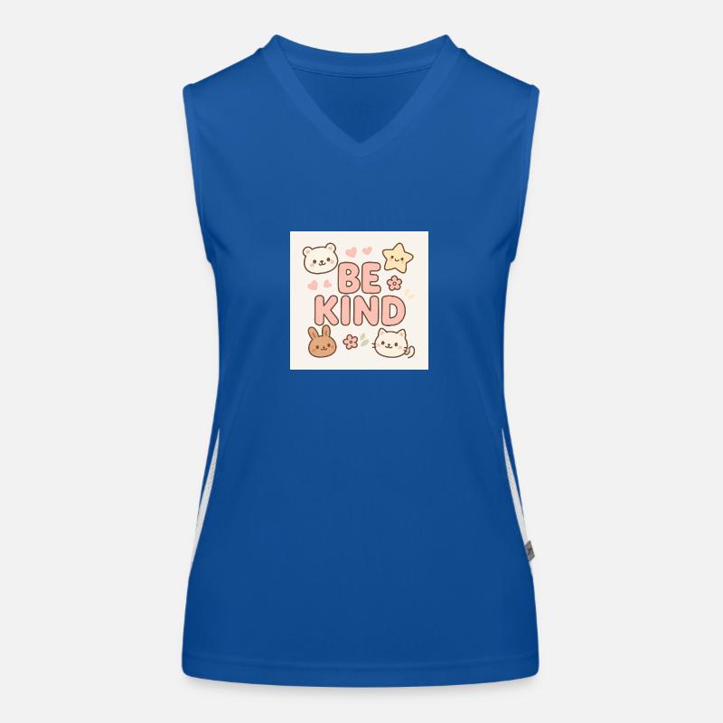 Be kind - Cute design Women's Functional Contrast Tank Top