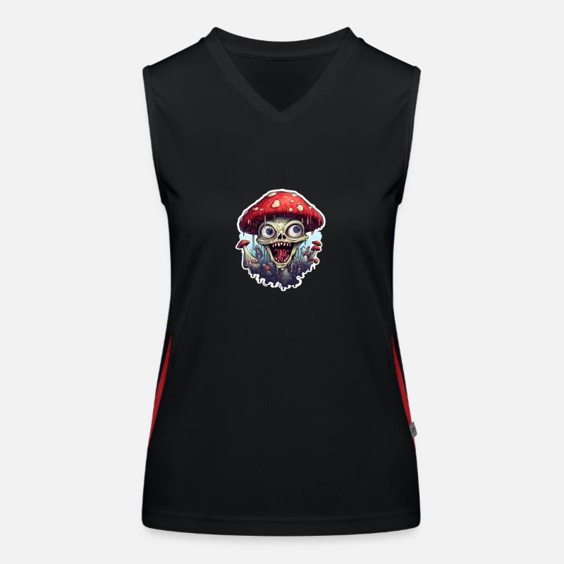 Mushroom gone mad Women's Functional Contrast Tank Top