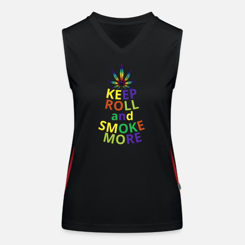 Halte die Rolle Funktionelles Kontrast-Tank Top für Frauen