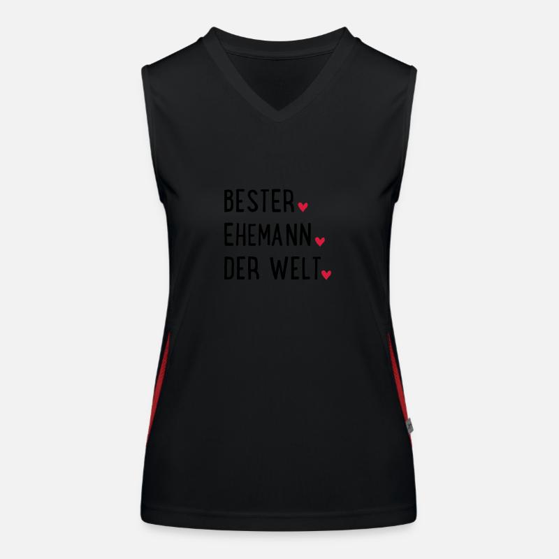 Bester Ehemann der Welt Funktionelles Kontrast-Tank Top für Frauen