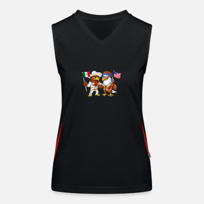 Aigles américano-mexicains Débardeur respirant contrasté Femme