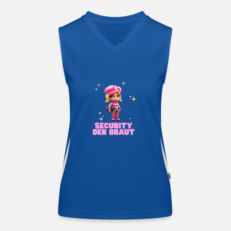 Security der Braut Funktionelles Kontrast-Tank Top für Frauen