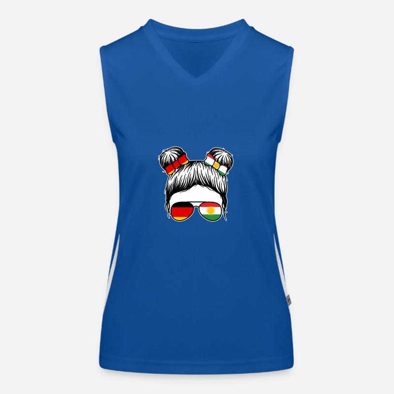 Kurds Germany Kurdistan Women's Functional Contrast Tank Top
