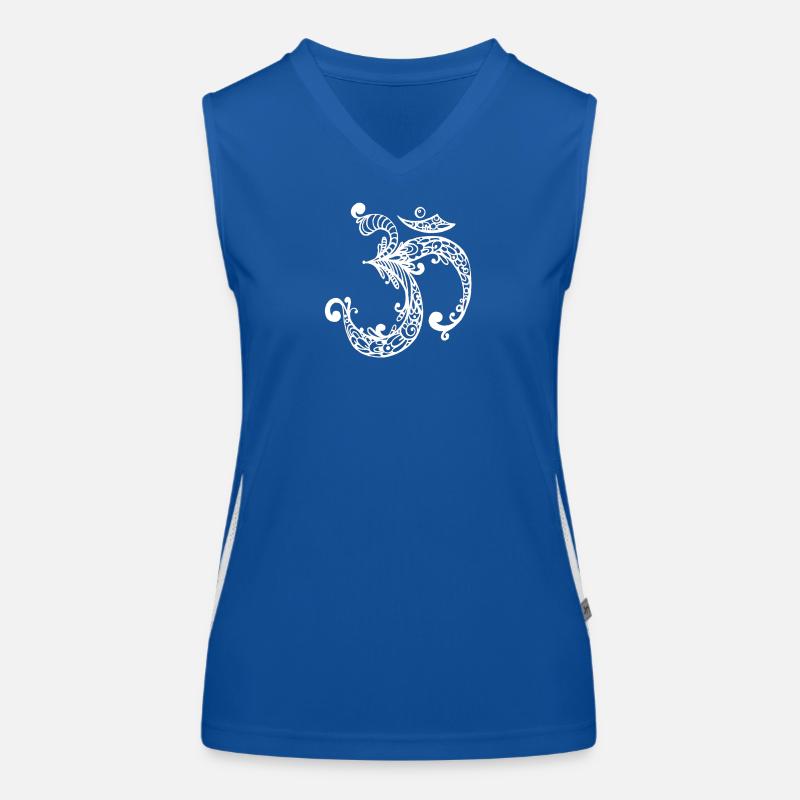 Om Zeichen Funktionelles Kontrast-Tank Top für Frauen