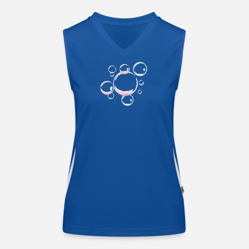 Shimmering soap bubbles Women's Functional Contrast Tank Top