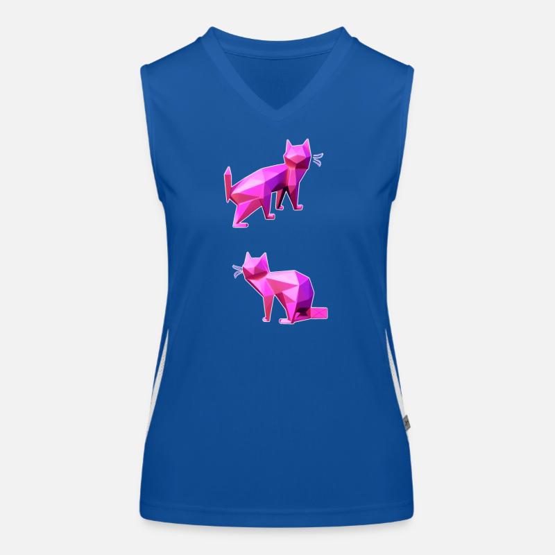 Pink Poly Cats Duo Débardeur respirant contrasté Femme