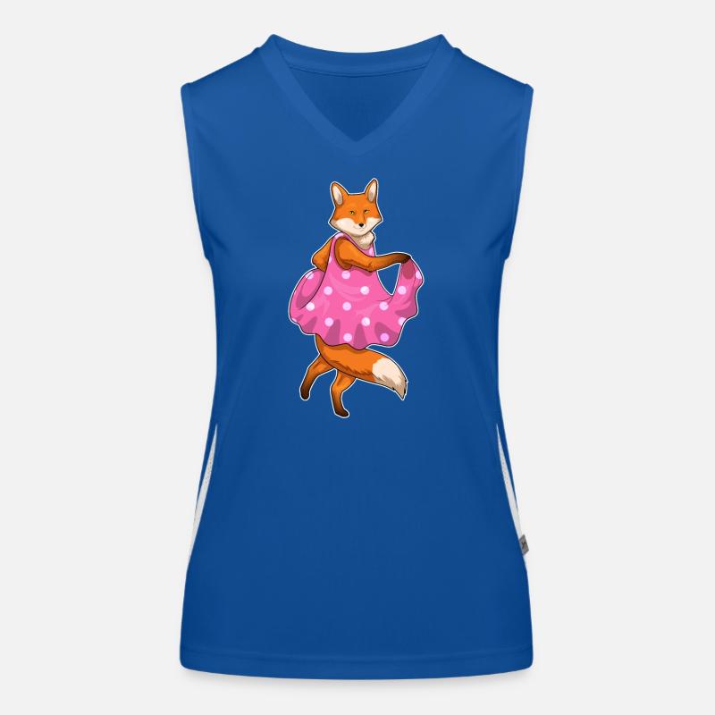 Fuchs Polka Dots Kleid Funktionelles Kontrast-Tank Top für Frauen