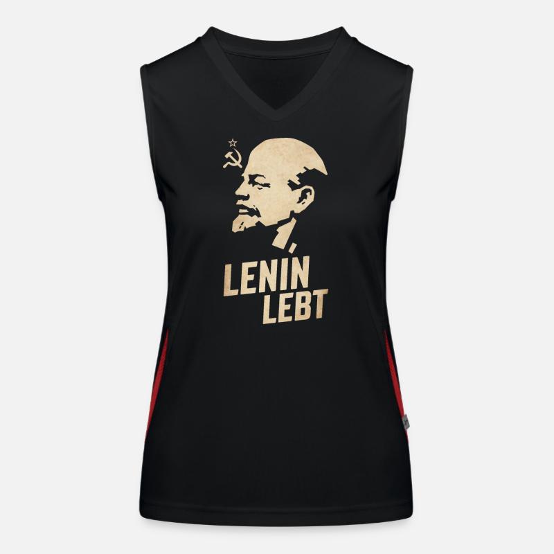 Lenin is alive Women's Functional Contrast Tank Top