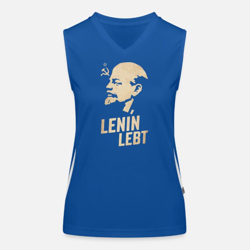 Lenin Lebt Funktionelles Kontrast-Tank Top für Frauen