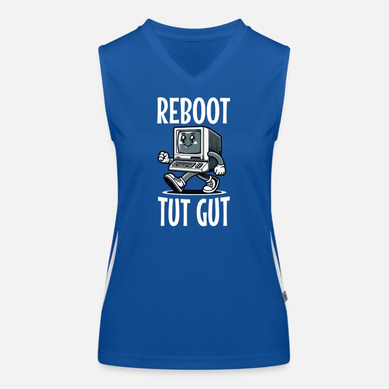 Reboot Tut Gut Administrator Funktionelles Kontrast-Tank Top für Frauen