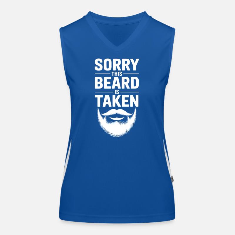 Barbe enlevée, désolé cette barbe Débardeur respirant contrasté Femme