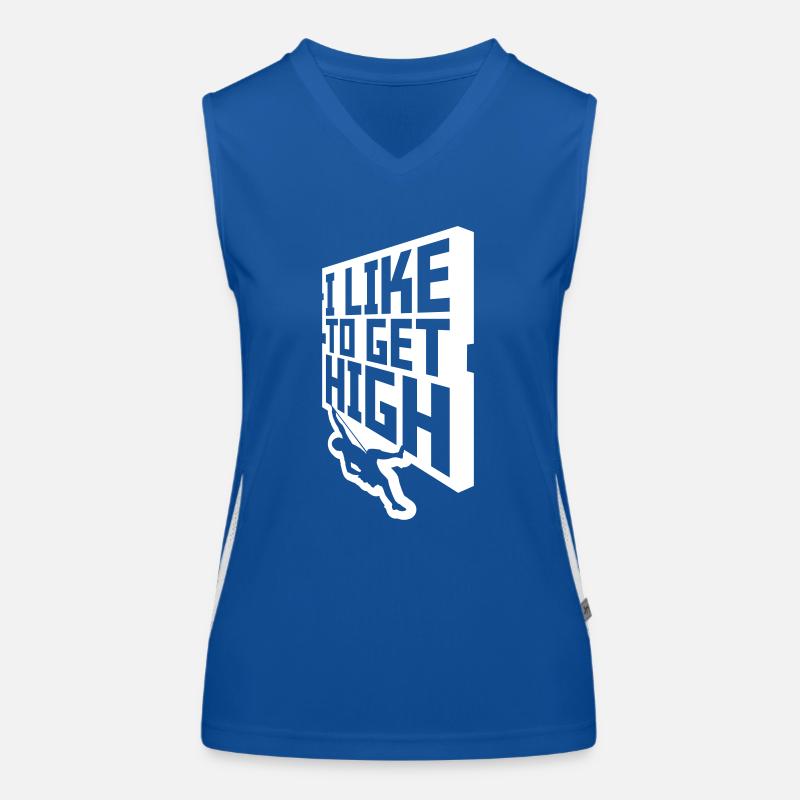 like to get high Funktionelles Kontrast-Tank Top für Frauen