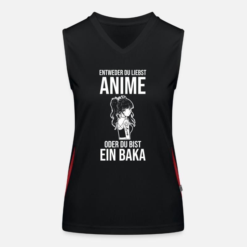 Anime Funktionelles Kontrast-Tank Top für Frauen