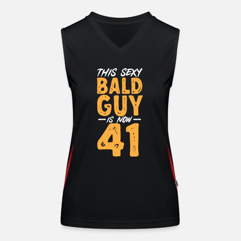 Bald Head Baldness Beard Bald Head Women's Functional Contrast Tank Top