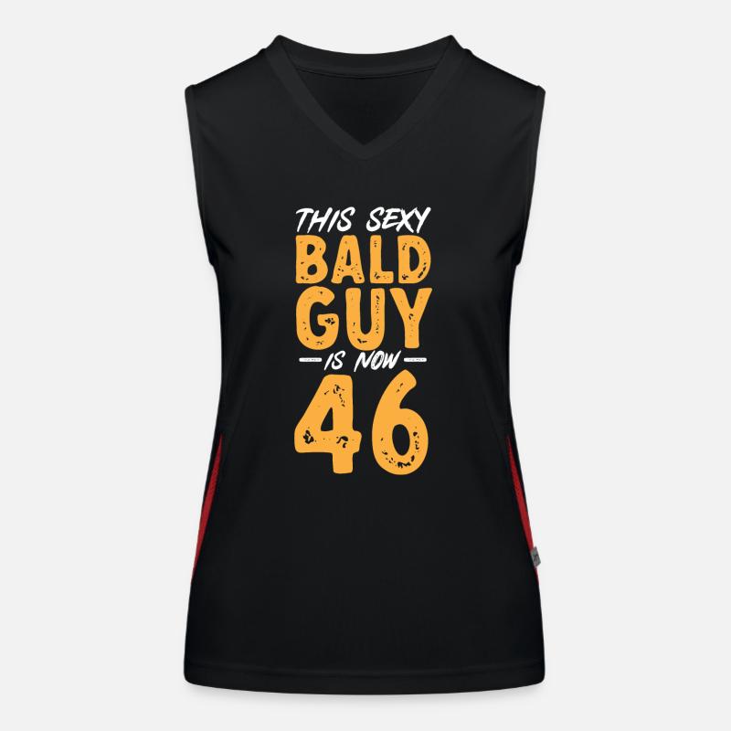 Bald Head Baldness Beard Bald Head Women's Functional Contrast Tank Top